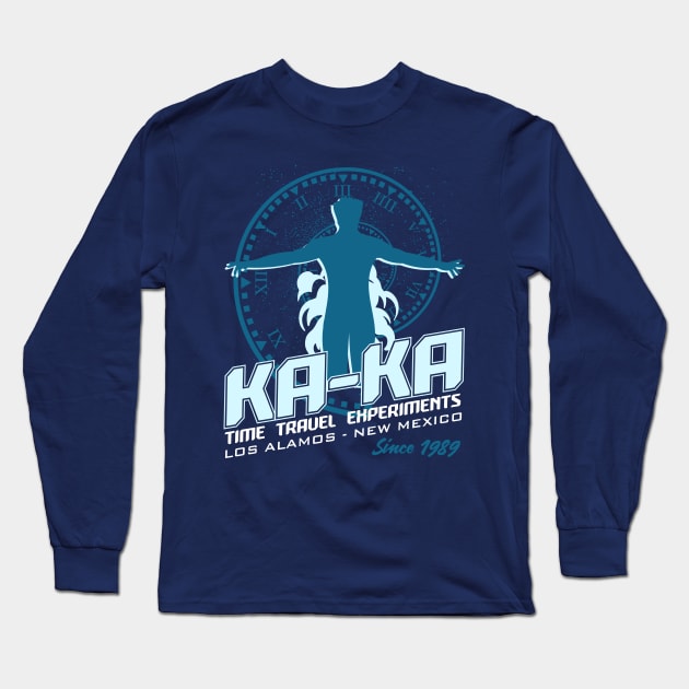 Ka Ka Time Travel Experiments Long Sleeve T-Shirt by Meta Cortex